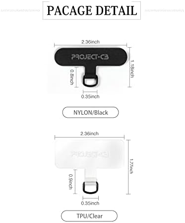 Проект-Цб Телефон Тетер Таб 2 Пакет, Универзална Телефонска Лента Лепенка Без Лепило, Дел За Замена На Телефонски Ремен За Мобилен Телефон
