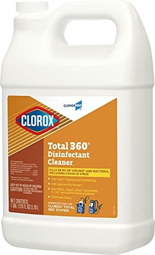 CLOROXPRO вкупно 360 чистач за дезинфекција, спреј за чистење и дезинфекција на чистење и дезинфекција, по 128 унци - 31650