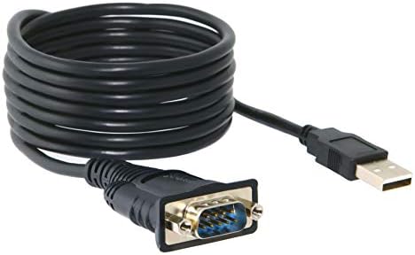 Sabrent USB 2.0 до сериски DB-9 RS-232 Converter Cable, FTDI чипсет, Hexnuts 6 стапки
