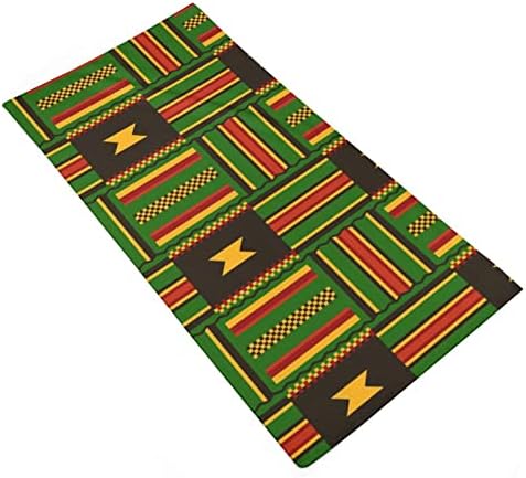 Африкански Кенте ткаени племенски печати микрофибер рачни крпи Супер апсорбирачки крпи Брзо суво миење на миење садови