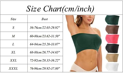 Големина Bandeau Strighty Bra Top Yoga Bras Sports for Women Fitness Plus Pused Braber Case Case за очила