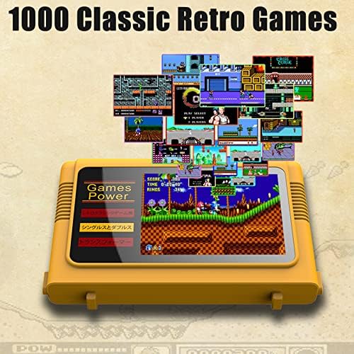 Ретро Конзола За Игри 3 Екран, Вграден Во 1000 Класични Игри и 2 Безжични Контролери, Поддршка Тв Конекција &засилувач; Двојна