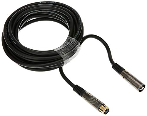 Моноприс XLR Машки До XLR Женски Кабел - 1,5 Стапки - Црн, 16awg, Позлатени Проводници Од Бакарна Жица-Премиер Серија