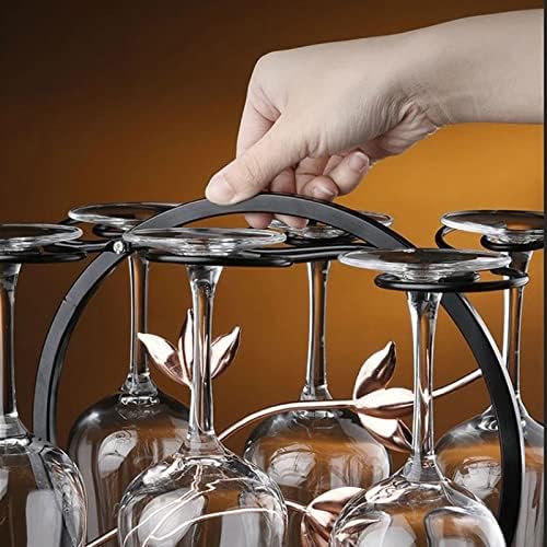 Leige одвоена алатка за ковано железо стакло за стакло за закачување на вината за сушење решетката за сушење вино за складирање кујна кујна решетката за чаша