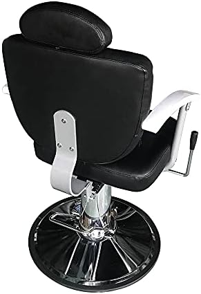 N/A опрема за убавина за коса бербер стол професионален преносен хидрауличен лифт човек бербер стол црно