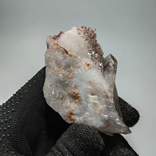 Нов Find 106g црвен хематит Фантомски кварц лековити кристали камен 8x5x2cm