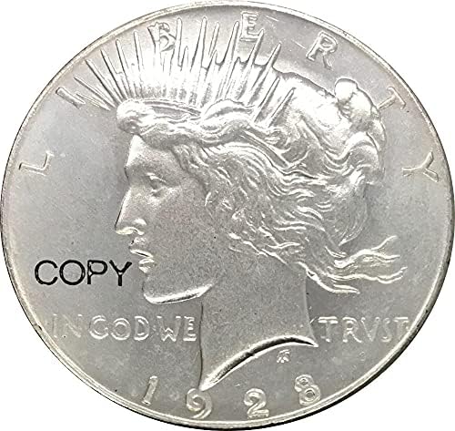 Одврзани Држави На Американскиот 1 Долар Мир Долар 1928 Купроникел Сребрена Копија Монети