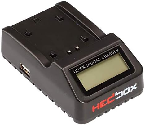 Hedbox RP-DC40-Дигитален LCD полнач за батерии за Sony NP-F550, F770, F970, NP-FM50, QM71, QM91 батерии