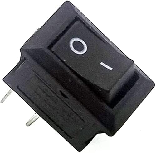 Shubiao Rocker Прекинувач 10pcs KCD11 15 * 10 2Pin 3a 250V Прекинувач За Брод Црвено Црно Прилепување - Во Spst Исклучен Прекинувач За