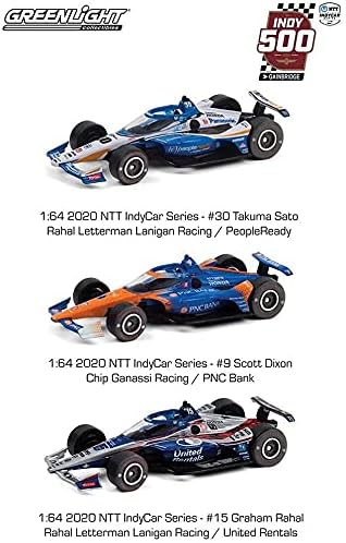 Indycar Greenlight 10885 1:64 Scale Diecast 2020 Indianapolis 500 Podium 3-Car Set