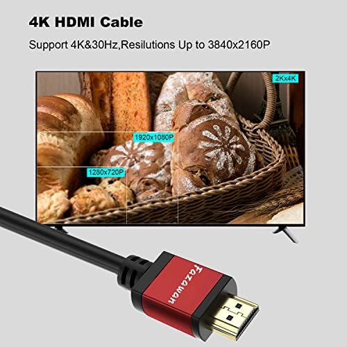 HDMI Кабел 100feets Fazawan 4K HDMI Кабел Со Сигнал Засилувач Поддршка 4K, 2160P, 1080P, 3D, Етернет И Аудио Враќање, Пропусен Опсег