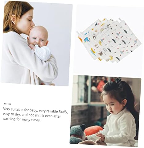 Хемотон 5 парчиња бебешки крпа за лице за бебиња за миење садови за миење садови за бања за бања, качулка, пешкир за бања, пешкири