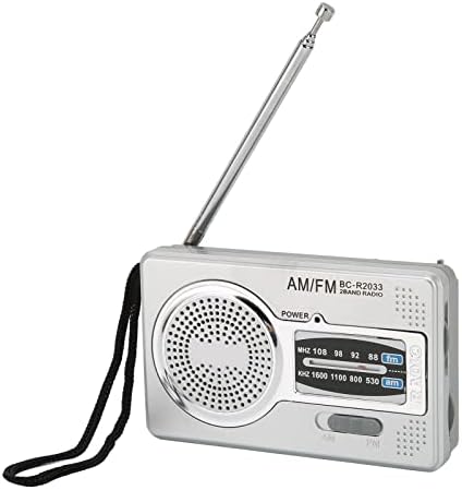 Am FM Transistor Radio, преносен џеб мини радио плеер радио плеер DSP чип мало шетач со радио -слушалки за слушалки