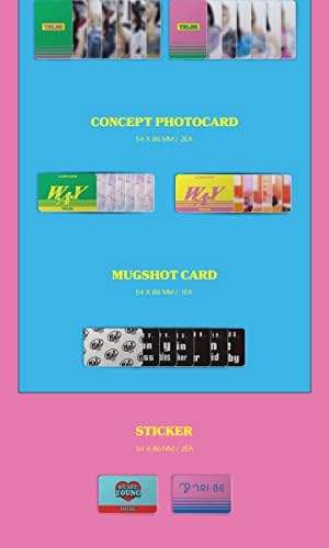 Tri.be W.A.Y 2 -ри мини албум Nemo платформа верзија 1P NFC Type NEMO картичка+4P зад PhotoCard+2P Nagon Language Photocard+2P Concept Photocard+1P