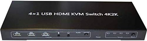 KVM-4UHM 4X1 USB HDMI KVM Switch-Bytecc