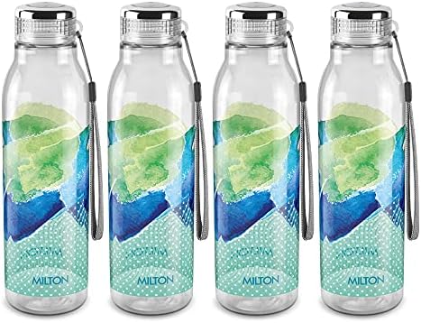 Милтон хеликс 1000 шише со миленичиња вода, сет од по 4, по 1 литар, зелена