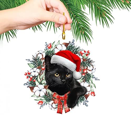 Рикинги 2021 Божиќни украси животни виси декорација подарок персонализиран семејство Божиќ