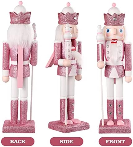 Абоофан дрво трим Божиќни оревици војници фигура на оревчеста кукла куклена кукла украсување сјај декорација за декорација играчка за