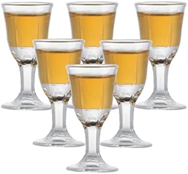 Ccbuy Комплет од 6 парчиња Мини Машина од 10 ml Направи Проѕирни Стаклени Чаши За Пијалоци Од Алкохол Баиџиу Алатки За Забави