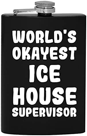 Најдобриот Супервизор На Ледената Куќа во Светот - 8оз Колба За Пиење Алкохол За Колкови