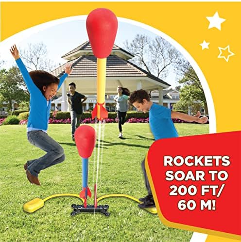 Оригинално Полнење На Ракетата стоп-2 Само Ултра ЛЕД Ракети, Се Издигнуваат 100 стапки Во Воздухот-Забавна Играчка На Отворено За Деца Дење И Ноќе - Подарок За Момчиња