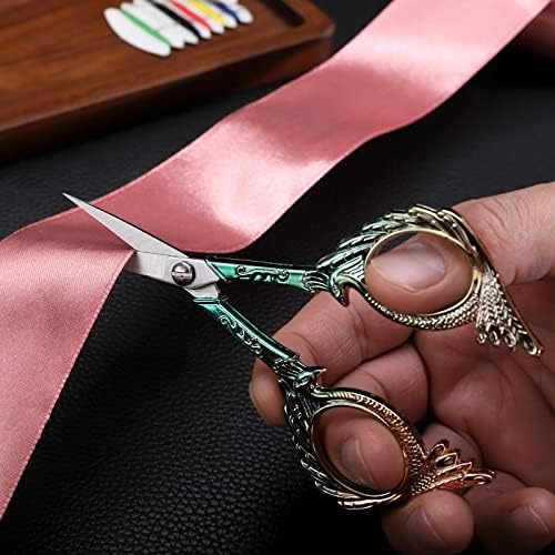 Ножици за шиење на YouGuom, мали везови остри прецизни ножици за занаетчиски вкрстени бод, конец на конец од предиво од ткаенина детали