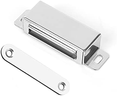 Магнети на кабинетот 6 пакет магнетна врата улов со завртки од не'рѓосувачки челик фати за кујнски шкаф магнет врата фиока магнетна кабинета брави （6pack）