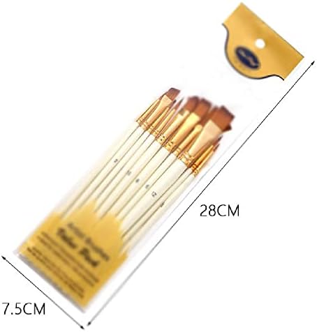 N/A 10 најлонски глава рачка за коса рачка во вода боја, масло од четка за масло, акрилно сликарство, уметност, цртање на канцелариски
