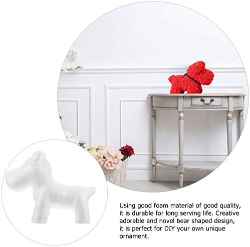 Artibetter полистирен занаетчиски пена куче бела топка од пена за DIY занаетчиско моделирање Божиќна свадбена забава фаворити цветни материјали за уредување