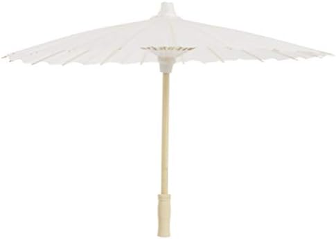 Nuobesty Бела хартија чадор чадор свадбена венчавка од парасол свадбена забава 40 см