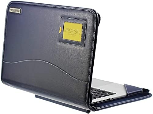 Бронел - Контура серија - Сина тешка кожна заштитна кутија - компатибилен со Asus Vivobook 16x M1603Qa 16.0 Wuxga лаптоп