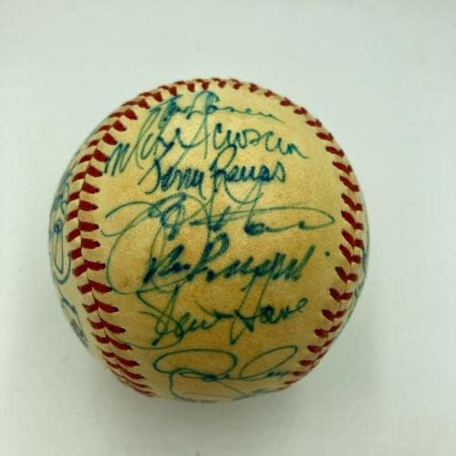 1980 Тимот на Лос Анџелес Доџерс потпиша Бејзбол на Националната лига 35 SIGS JSA COA - Автограмирани бејзбол