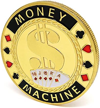 Пари машина покер среќен медалјон чип -печат за среќа колекција на монети за монети