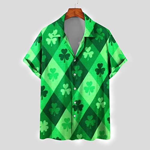 Машка или женска ирска Свети Патрикс Ден маица обична џемпери екипаж вратот на врвовите шамарични блузи спортски маички