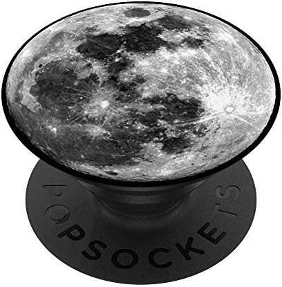 Месечината простор: Полна месечина Лунарна сива држач за држачи на телефони Поппокети Поп Грип: Заменлива зафат за телефони и таблети