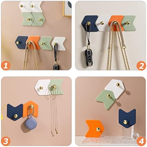 Zerodeko Decor Decor Decore Leadesive Hooks Hooks Hooks Cooks Mail -Oilидна кука тешки лепливи куки за бања кујна висечка палто за облекување