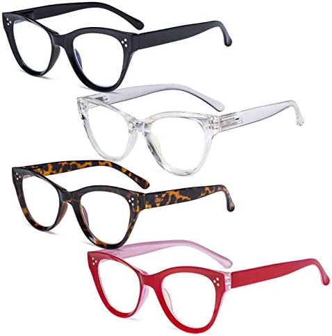 Очила Заштедете 10% На Комплет 4 Пакет Дами Очила За Читање и 4 Читачи на Пакети за Жени +2.00