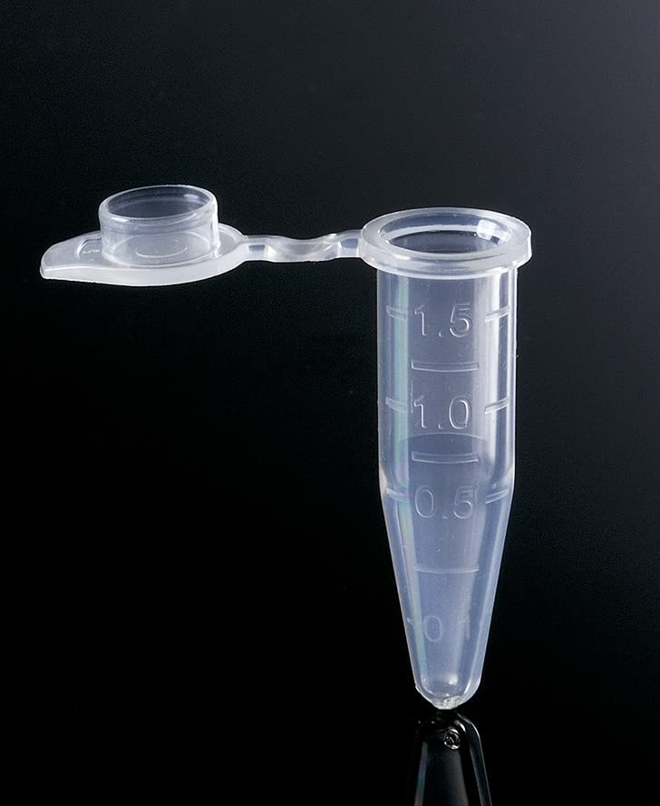 Biologix 1,5 микроцентрифуга цевка со рамна капа, дипломиран полипропилен, нестерилен, микроцентрален со област на пишување. 500 цевки/пакет,
