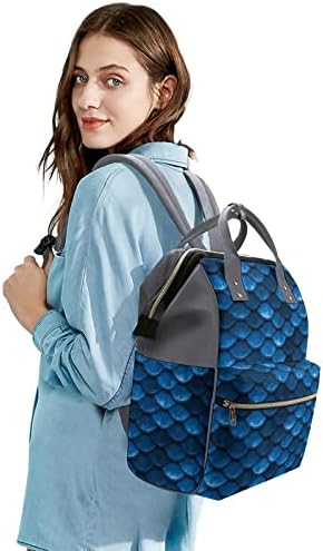 Смешноста на сина риба скала Стил печатена пелена торба за бебиња торбички торбички водоотпорна торба за патни рамо за мајка и тато