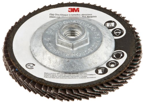 Cubitron II 3M Flap Disc 577F, T29 Брза промена, 4-1/2 во x 5/8-11, 36