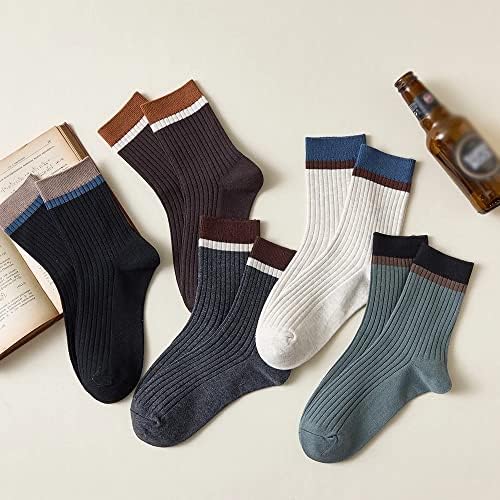 Mfchy есенски машки чорапи Обични деловни ленти памучни чорапи Машки топла зима Харајуку чорапи