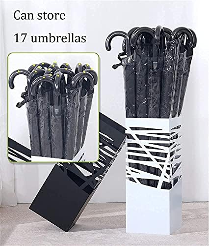 Држач за чадор Lxdzxy, чадор стојат на металниот ковано железо шулење може да држи 17 чадори, погодни за решетки за складирање на хотели за влез во домот