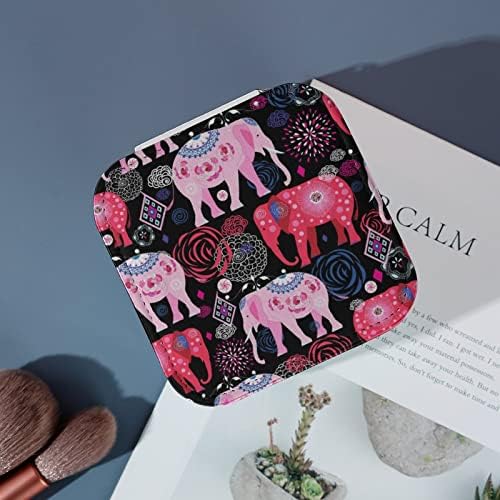 Прекрасни слонови женски накит кутија кожени патувања Организатор случај за роденденски подарок за Денот на вinesубените
