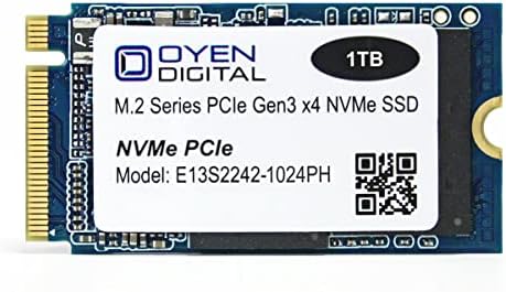 Oyen Digital 1TB M.2 2242 NVME PCIE 3D TLC SSD Solid State Drive