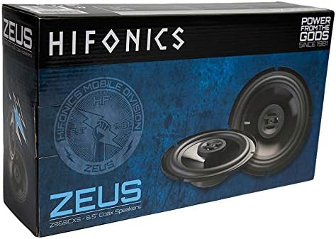 Hifonics ZS65CXS Зевс Коаксијални Звучници За Автомобили – 6,5 Инчни Плитки Коаксијални Звучници ЗА Монтирање, 300 Вати, 3-Насочен Автомобилски Аудио, Пасивен Кросовер, Звуче