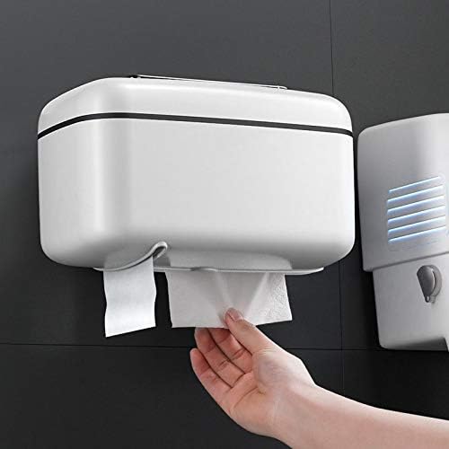 Гкмјки Држач За Тоалетна Хартија Ѕидна Кутија За Ткиво Во Бања Водоотпорна Кутија За Складирање Хартија Без Удари Кујна