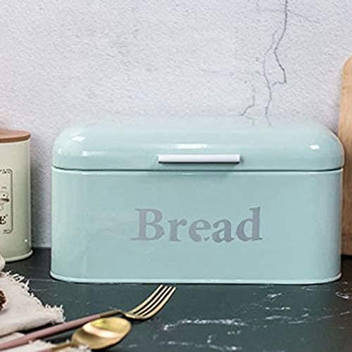 UXZDX Складирање Домашна Канцеларија Метална Кутија За Складирање Облик На Леб Организатор На Контејнери Со Голем Капацитет Подарок
