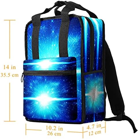 Tbouobt Travel ранец лесен лаптоп обичен ранец за жени мажи, сини универзум starsвезди Галакси