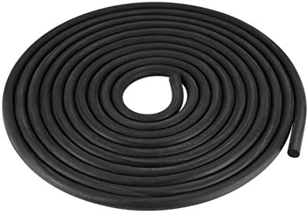 uxcell пена гума заптивка временска лента со дијаметар од 6мм со дијаметар од 3 метри долга црна боја