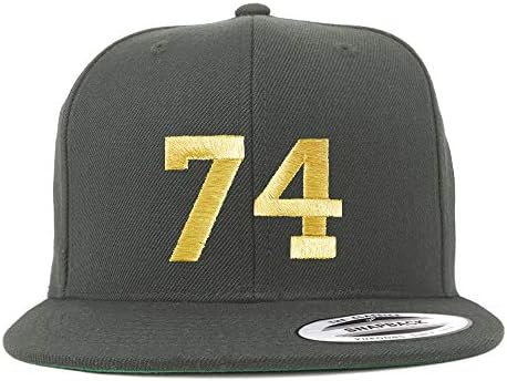 Трендовски Продавница За Облека Број 74 Златна Нишка Рамна Сметка Бејзбол Капа